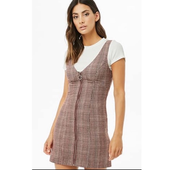 checkered dress forever 21
